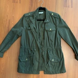 Green utility jacket